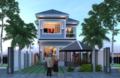 THIẾT KẾ BIỆT THỰ NHÀ CHỊ TRANG PHIÊN DỊCH TIẾNG HÀN QUỐC - TTHC HUYỆN CHƠN THÀNH