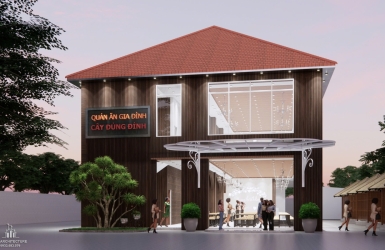 Thiết Kế Xây Dựng Quán Ăn Cây Đủng Đỉnh Tại Chơn Thành, Bình Phước 