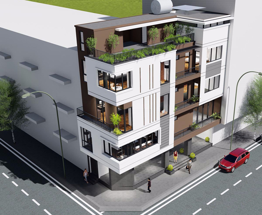 Nhà Phố 2 Mặt Tiền